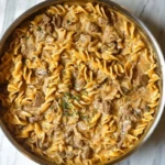 One Pot Beef Stroganoff