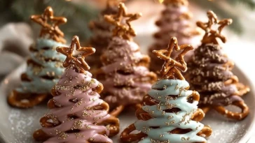 Chocolate Pretzel Trees