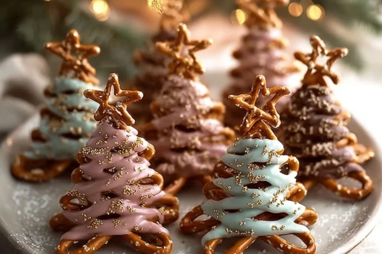 Chocolate Pretzel Trees