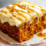 Salted Caramel Carrot Cake with Cream Cheese Frosting