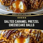 Salted Caramel Pretzel Cheesecake Balls (3)