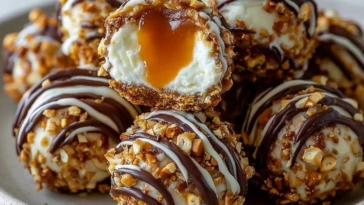 Salted Caramel Pretzel Cheesecake Balls