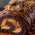 Peanut Butter Cup Chocolate Roll