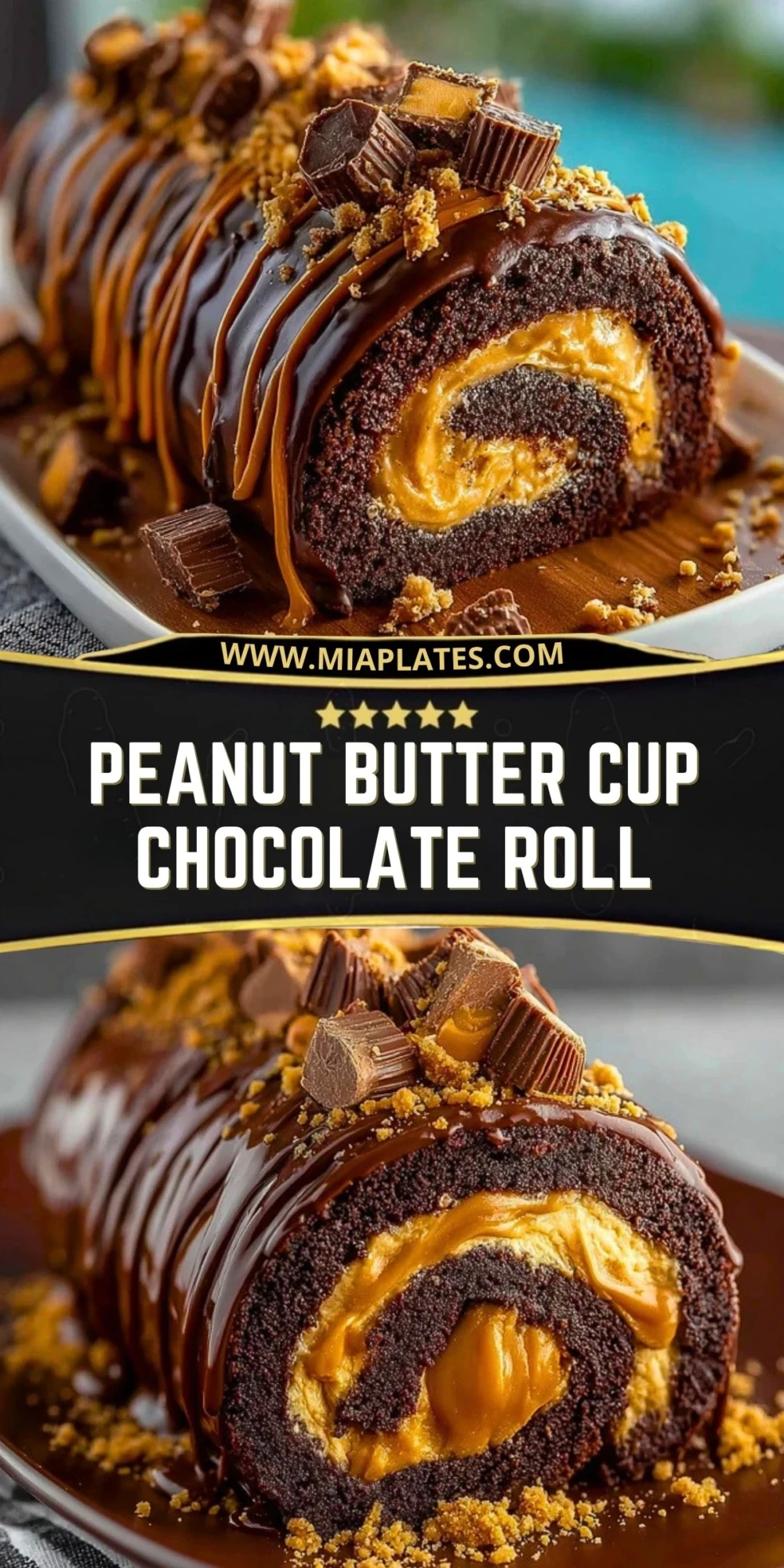 Peanut Butter Cup Chocolate Roll (2)