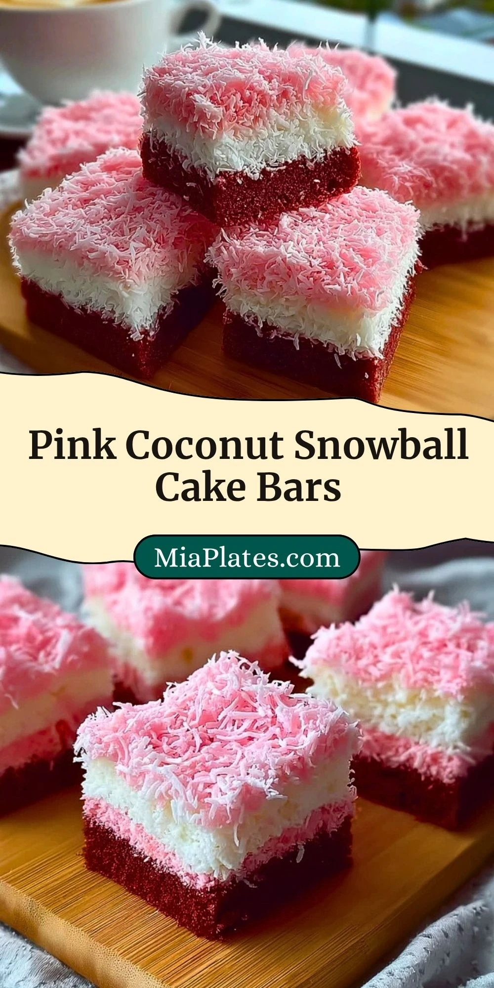 Pink Coconut Snowball Cake Bars (3)