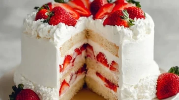 Strawberry Cream Cake