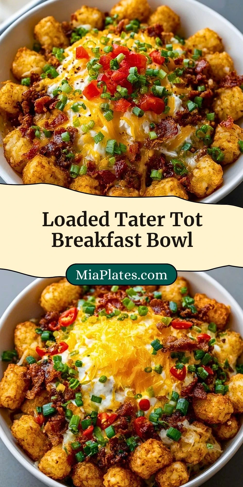 Loaded Tater Tot Breakfast Bowl (3)