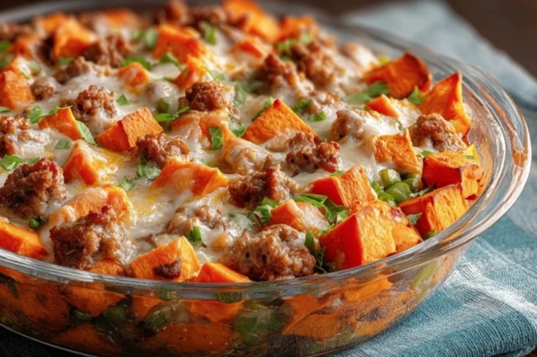 Sweet Potato and Sausage Casserole