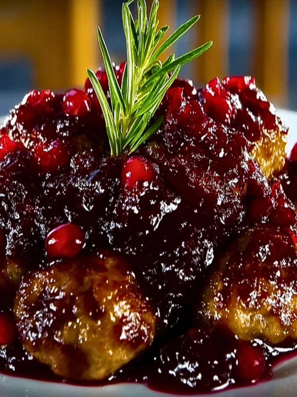Christmas Cranberry Meatballs (1)