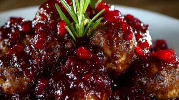 Christmas Cranberry Meatballs