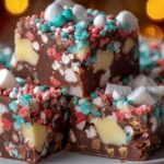 Easy Christmas Fudge with Sprinkles