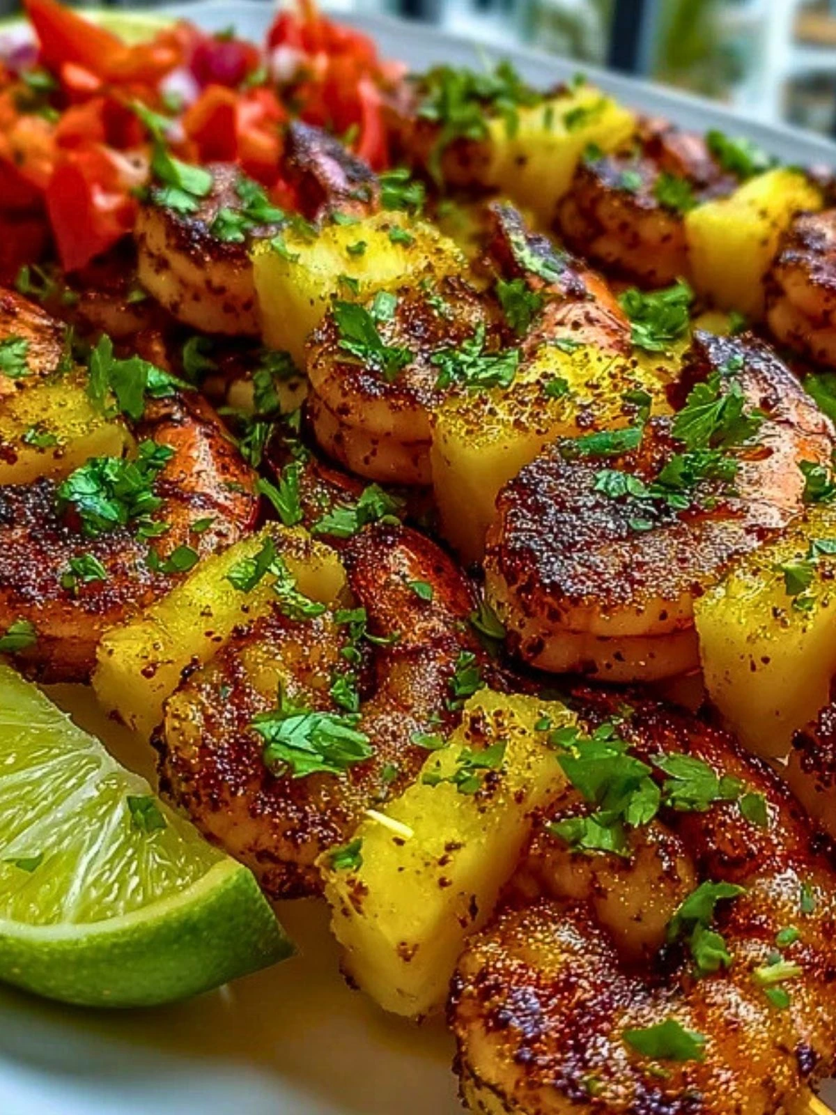 Grilled Shrimp Pineapple Skewers (1)