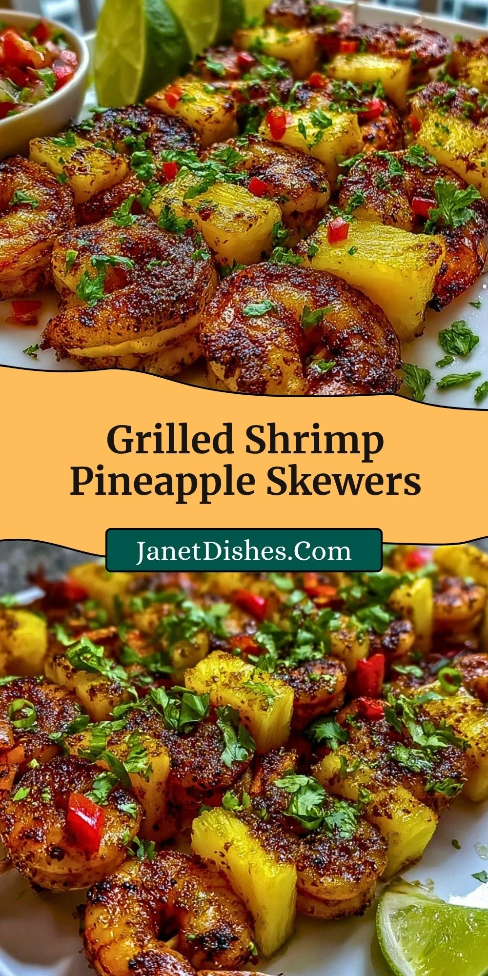Grilled Shrimp Pineapple Skewers (3)