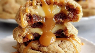 Caramel Cheesecake Cookies