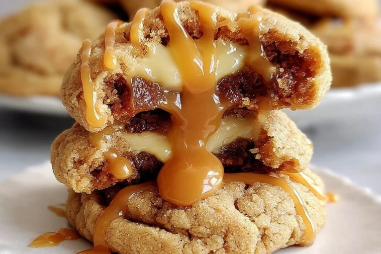 Caramel Cheesecake Cookies