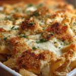 Dump and Bake Chicken Parmesan Casserole