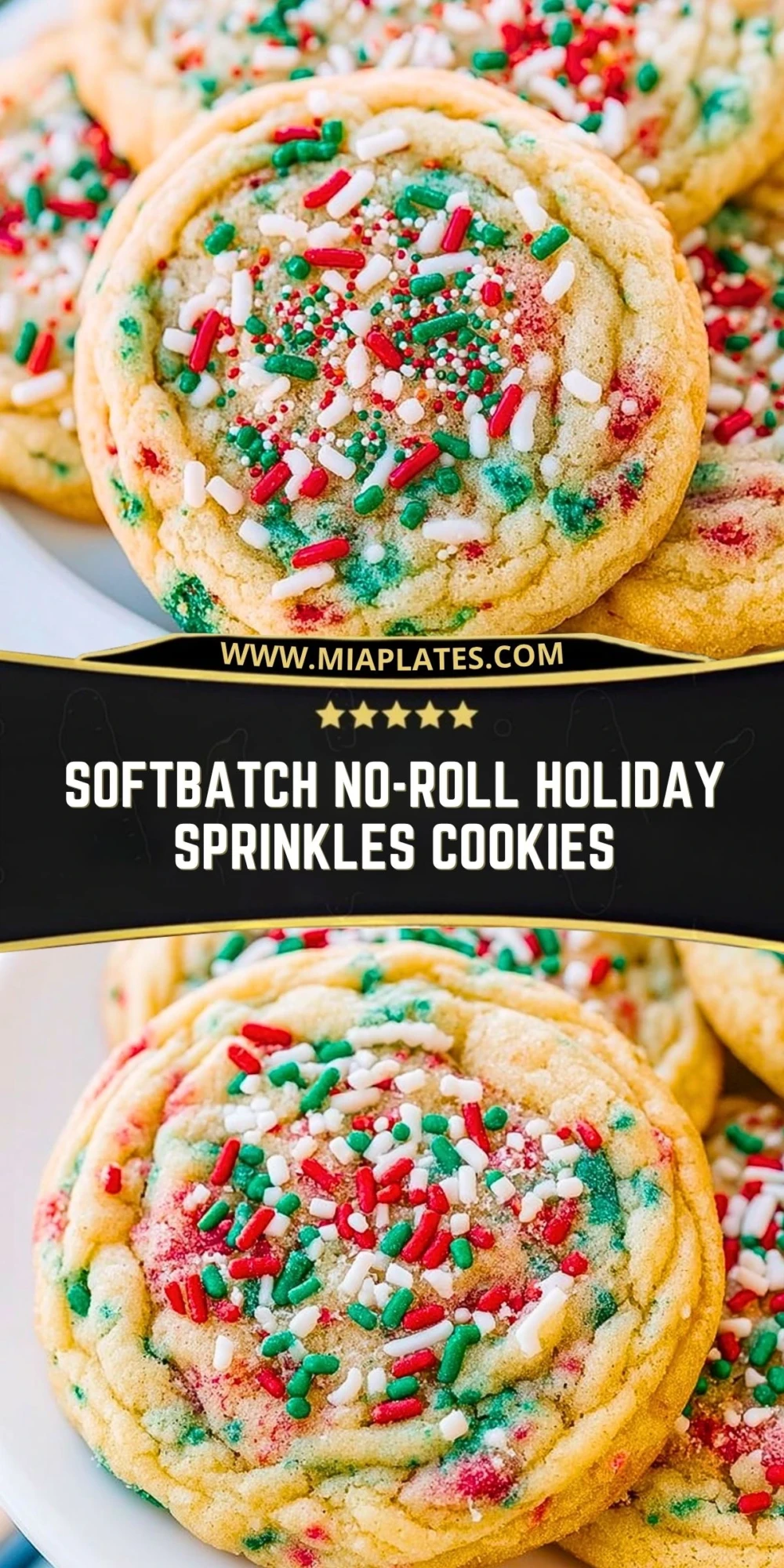 Softbatch No-Roll Holiday Sprinkles Cookies (2)