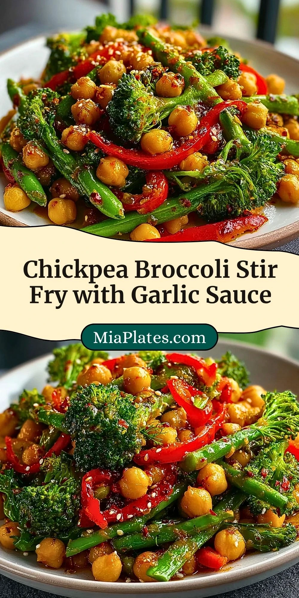 Chickpea Broccoli Stir Fry with Garlic Sauce (3)