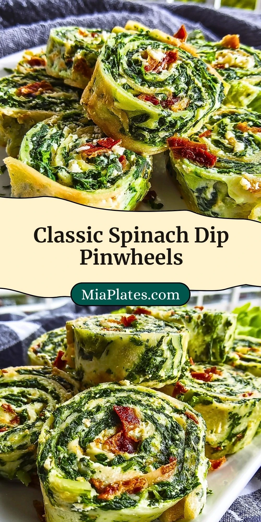 Classic Spinach Dip Pinwheels (3)