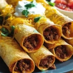 Crispy Oven-Baked Beef Taquitos