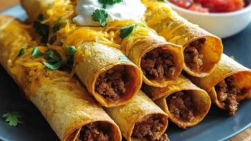 Crispy Oven-Baked Beef Taquitos