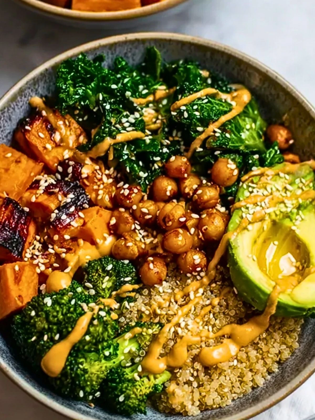 Miso Glazed Sweet Potato Buddha Bowl (1)