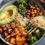 Miso Glazed Sweet Potato Buddha Bowl