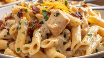 Crack Chicken Penne One Pot Pasta