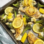 Easy Sheet Pan Lemon Chicken and Veggies Dinner