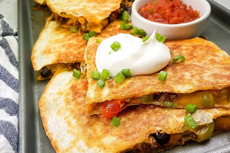 Sheet Pan Tex-Mex Quesadillas