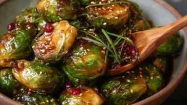 Teriyaki Glazed Brussels Sprouts
