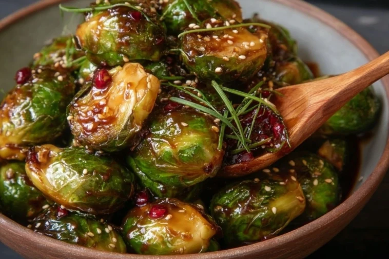 Teriyaki Glazed Brussels Sprouts