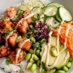 Spicy Salmon Rice Bowls