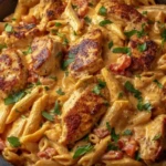 Creamy Cajun Chicken Pasta Skillet