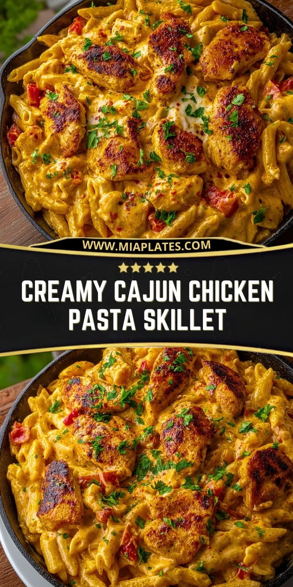 Creamy Cajun Chicken Pasta Skillet (2)