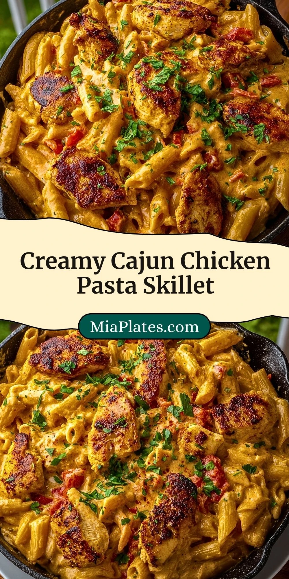 Creamy Cajun Chicken Pasta Skillet (3)