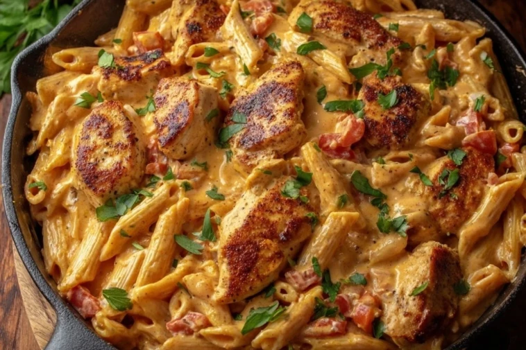 Creamy Cajun Chicken Pasta Skillet