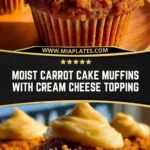 Moist Carrot Cake Muffins with Cream Cheese Topping (2)