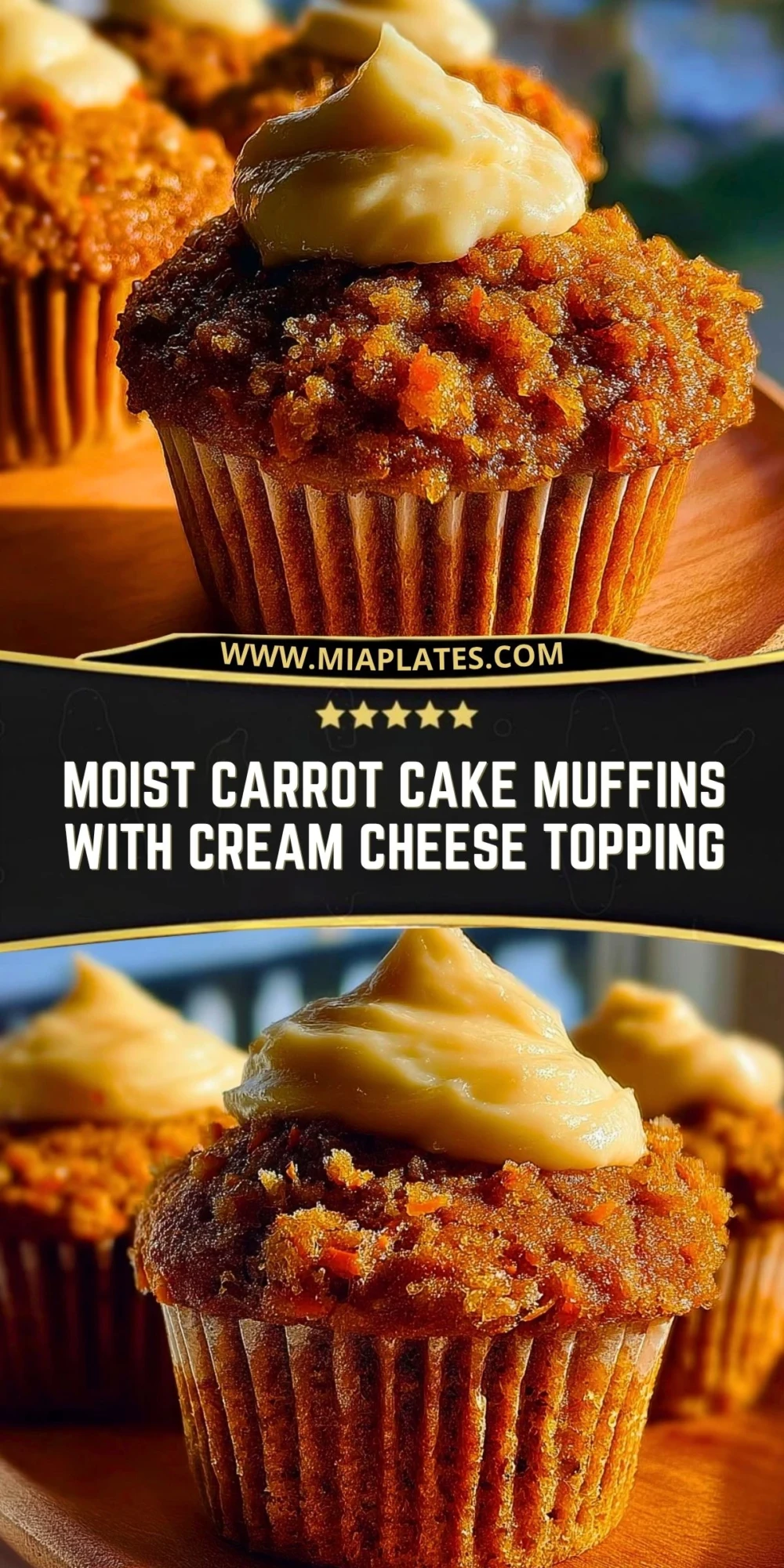 Moist Carrot Cake Muffins with Cream Cheese Topping (2)