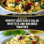 Perfect Orzo Pasta Salad With Feta And Sun Dried Tomatoes (2)