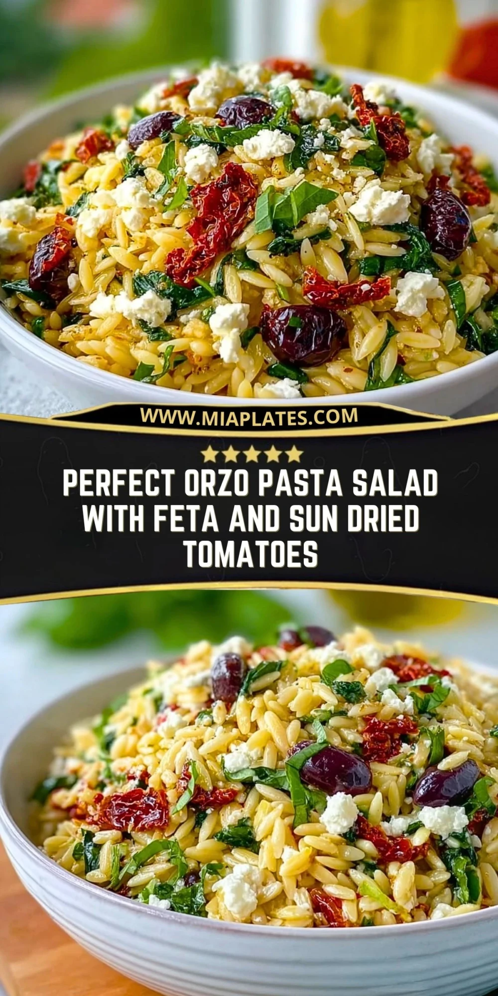 Perfect Orzo Pasta Salad With Feta And Sun Dried Tomatoes (2)