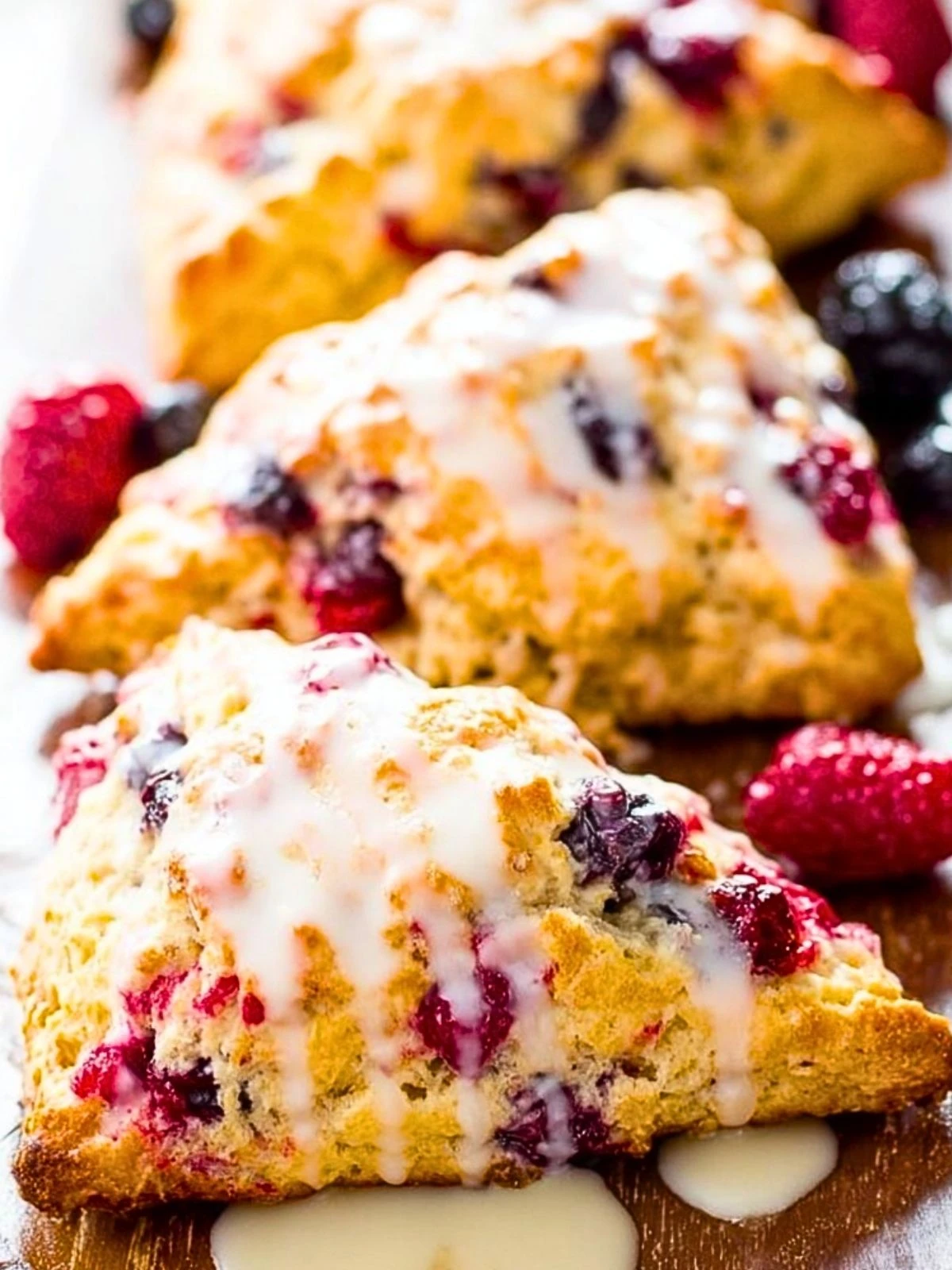 Glazed Mixed Berry Scones (1)