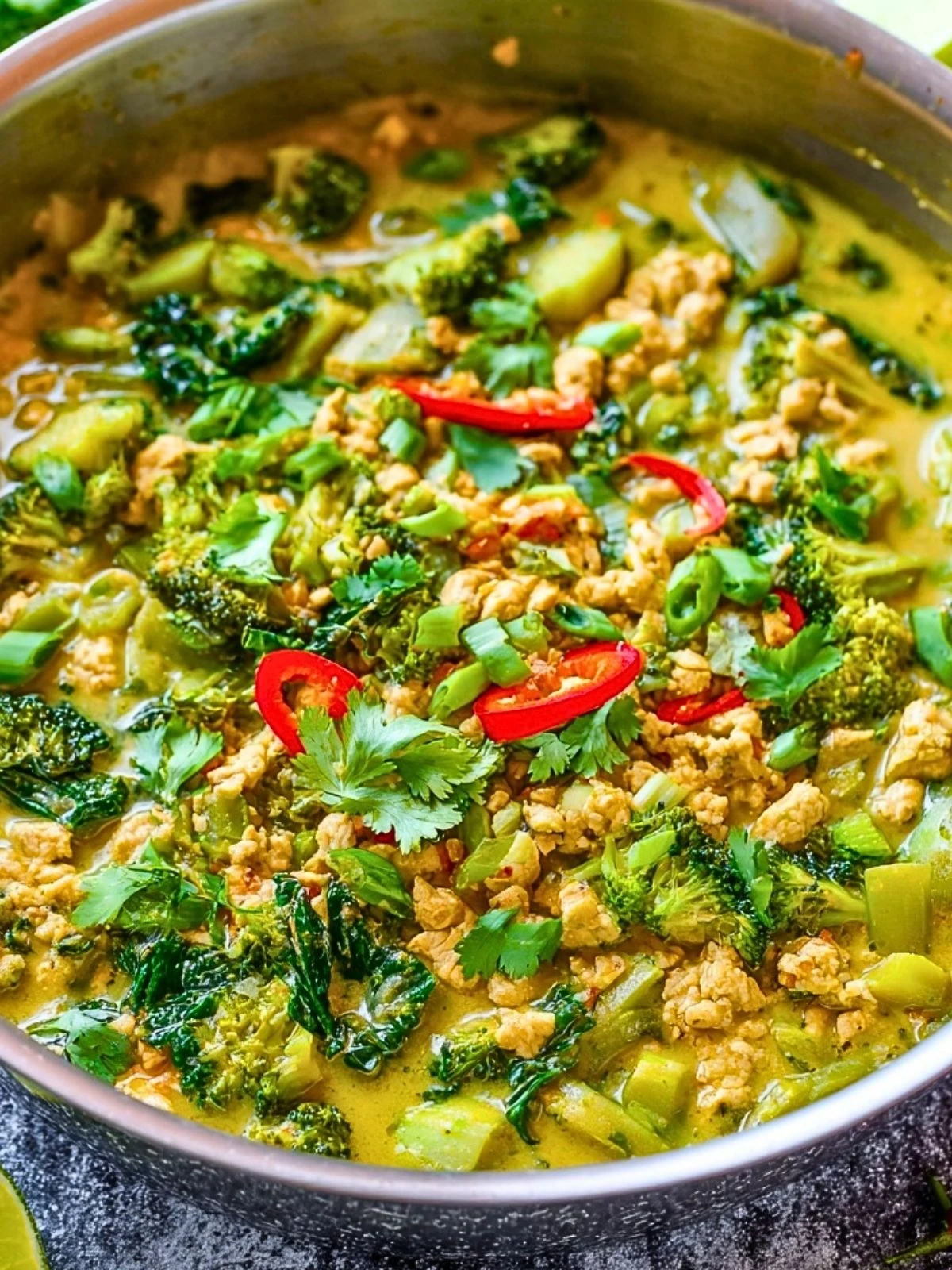 Ground Chicken Green Thai Curry (1)