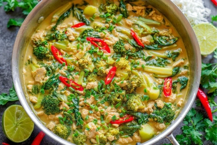 Ground Chicken Green Thai Curry