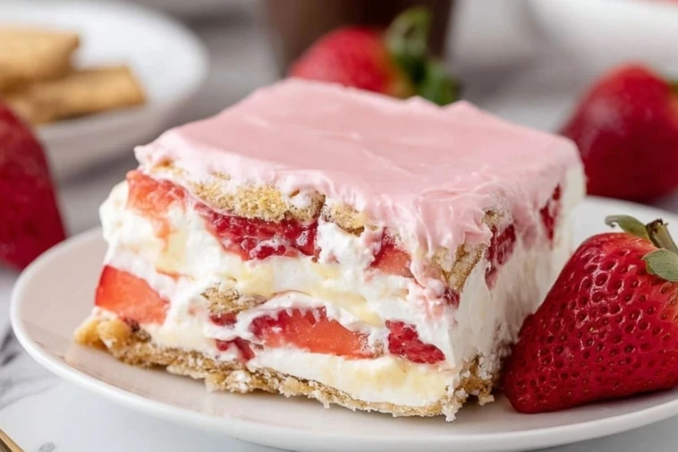 Strawberry Eclair Cake